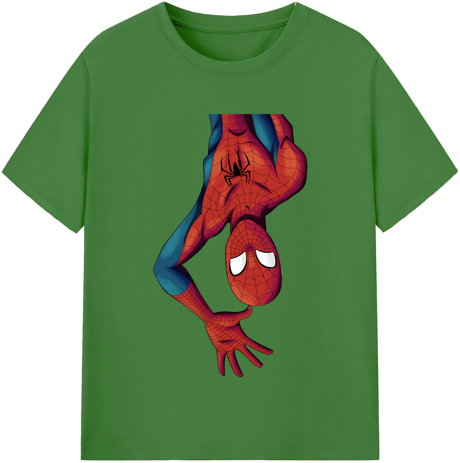 （画像用） Spider Man スパイダーマン レディースカジュアルプリントTシャツ（綿100％）